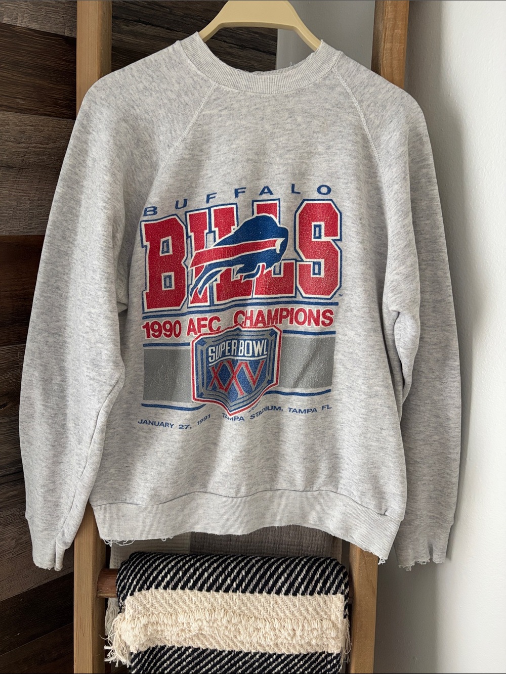 Vintage Buffalo Bills 1990 AFC Champions Crewneck Sweatshirt